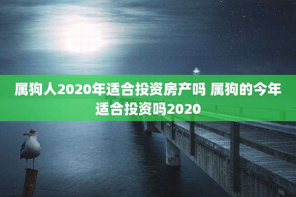 属狗人2020年适合投资房产吗 属狗的今年适合投资吗2020