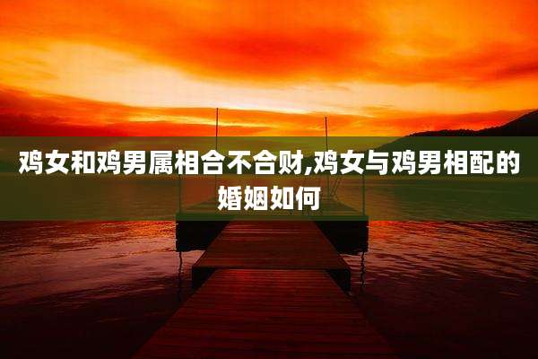 鸡女和鸡男属相合不合财,鸡女与鸡男相配的婚姻如何