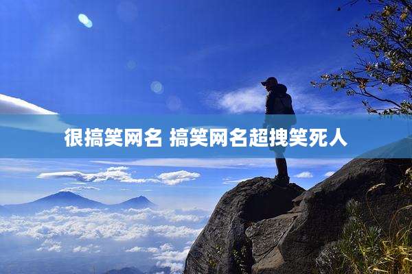 很搞笑网名 搞笑网名超拽笑死人