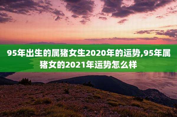 95年出生的属猪女生2020年的运势,95年属猪女的2021年运势怎么样