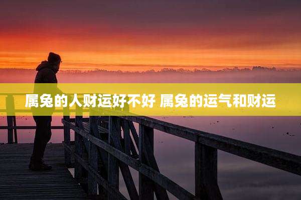 属兔的人财运好不好 属兔的运气和财运