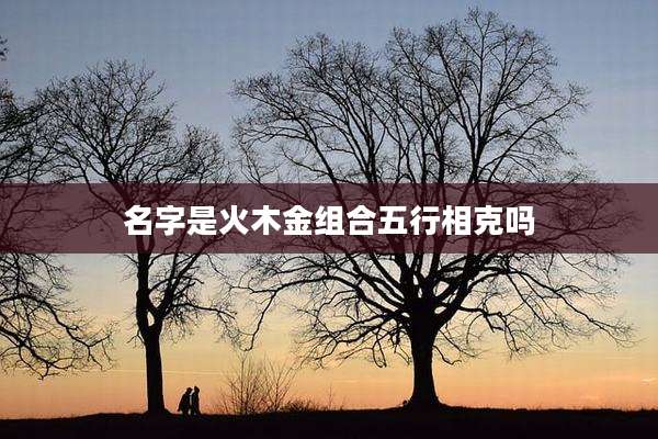 名字是火木金组合五行相克吗