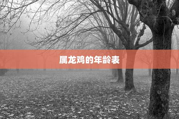 属龙鸡的年龄表