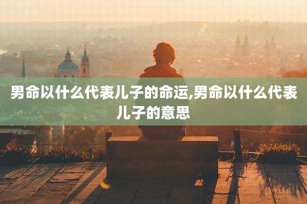 男命以什么代表儿子的命运,男命以什么代表儿子的意思