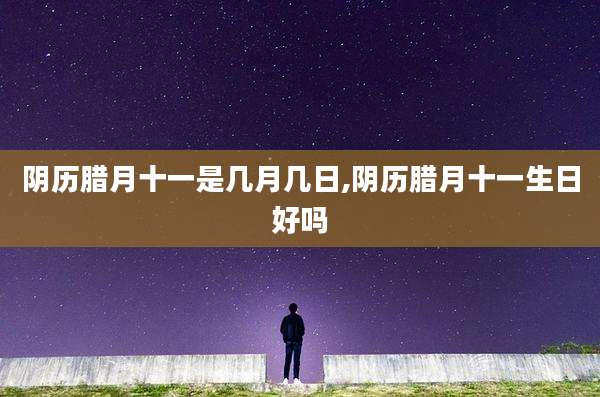 阴历腊月十一是几月几日,阴历腊月十一生日好吗