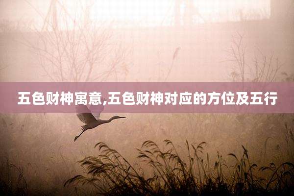 五色财神寓意,五色财神对应的方位及五行