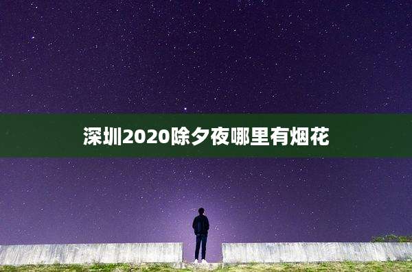 深圳2020除夕夜哪里有烟花