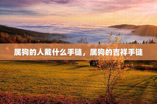 属狗的人戴什么手链，属狗的吉祥手链