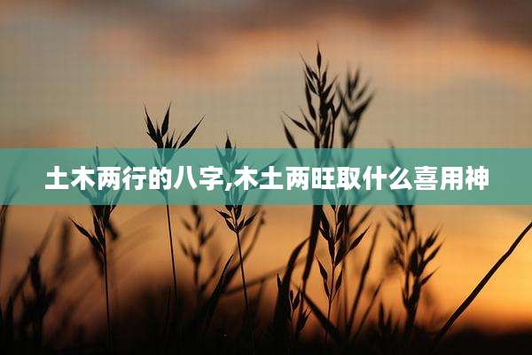 土木两行的八字,木土两旺取什么喜用神