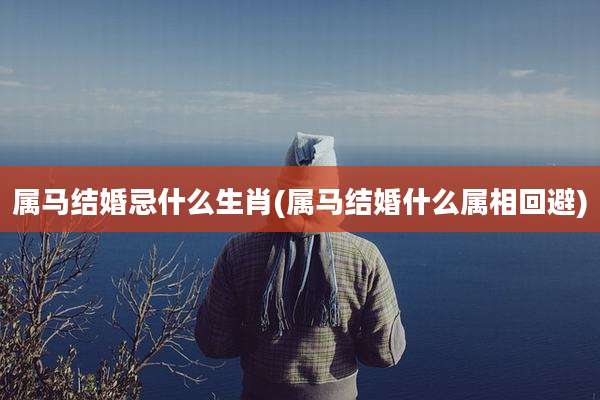 属马结婚忌什么生肖(属马结婚什么属相回避)