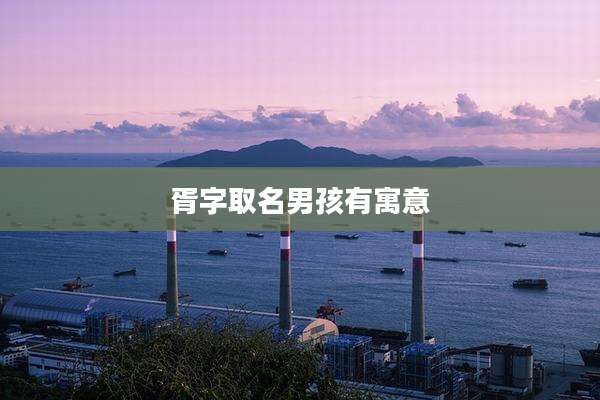 胥字取名男孩有寓意