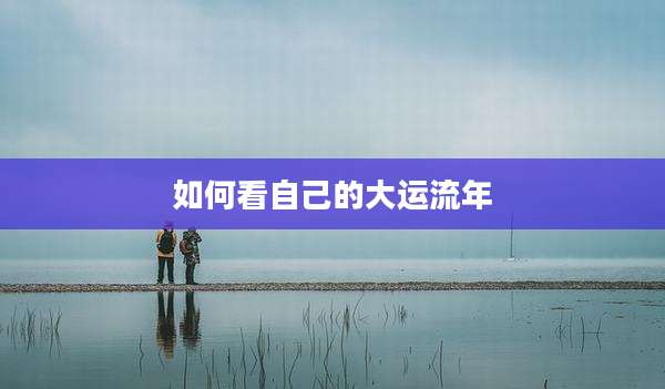 如何看自己的大运流年