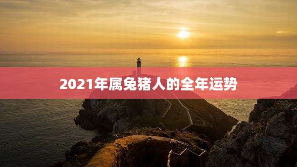 2021年属兔猪人的全年运势