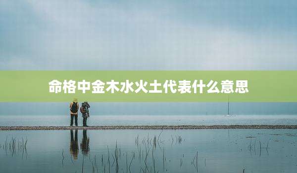 命格中金木水火土代表什么意思