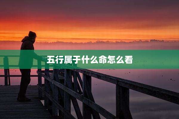 五行属于什么命怎么看