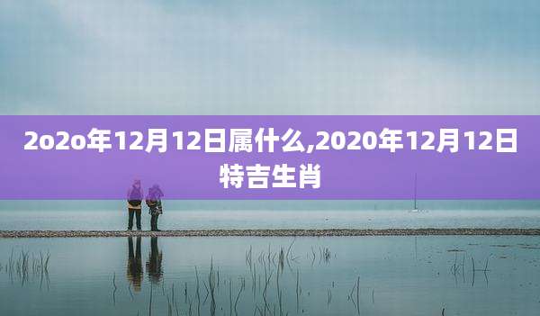 2o2o年12月12日属什么,2020年12月12日特吉生肖