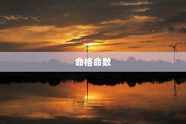 命格命数