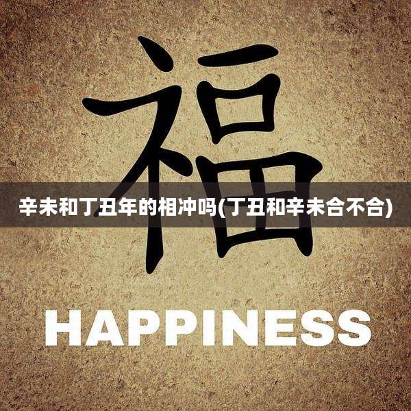 辛未和丁丑年的相冲吗(丁丑和辛未合不合)