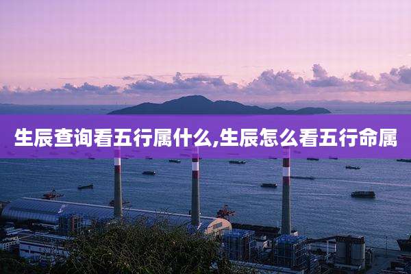 生辰查询看五行属什么,生辰怎么看五行命属