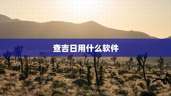 查吉日用什么软件