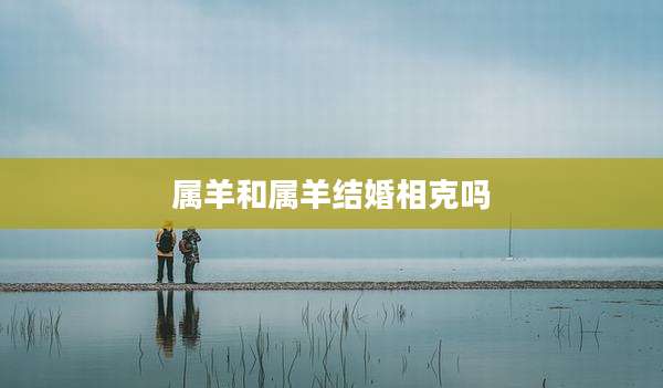 属羊和属羊结婚相克吗
