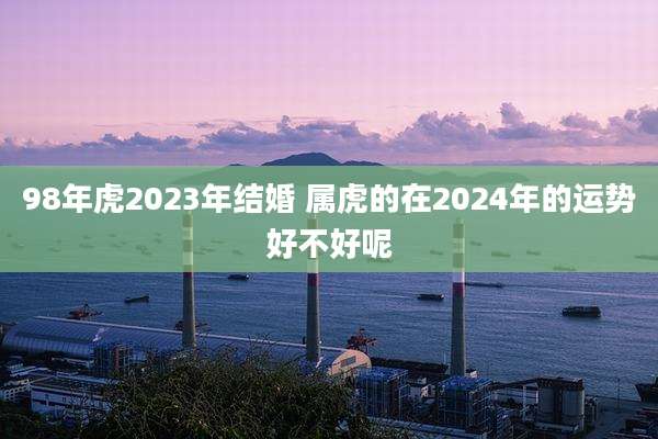 98年虎2023年结婚 属虎的在2024年的运势好不好呢