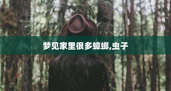 梦见家里很多蟑螂,虫子