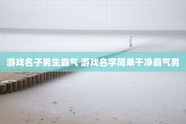 游戏名子男生霸气 游戏名字简单干净霸气男