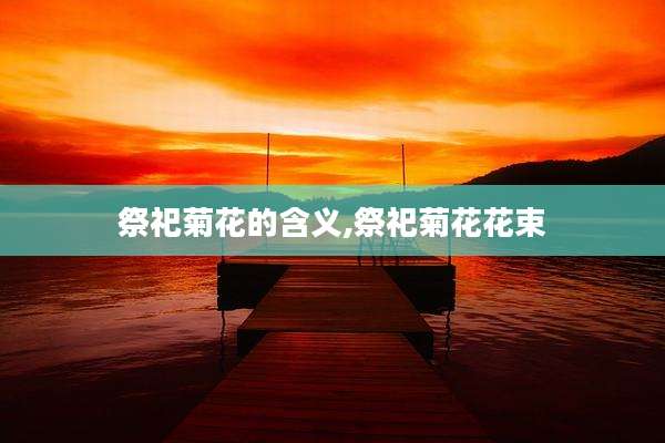 祭祀菊花的含义,祭祀菊花花束