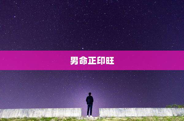 男命正印旺