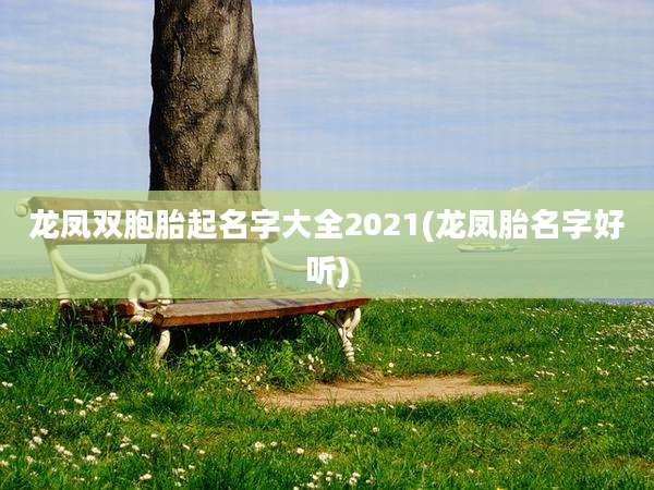 龙凤双胞胎起名字大全2021(龙凤胎名字好听)
