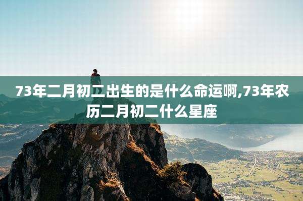 73年二月初二出生的是什么命运啊,73年农历二月初二什么星座