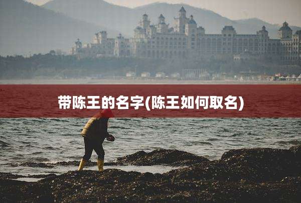 带陈王的名字(陈王如何取名)