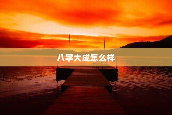 八字大成怎么样