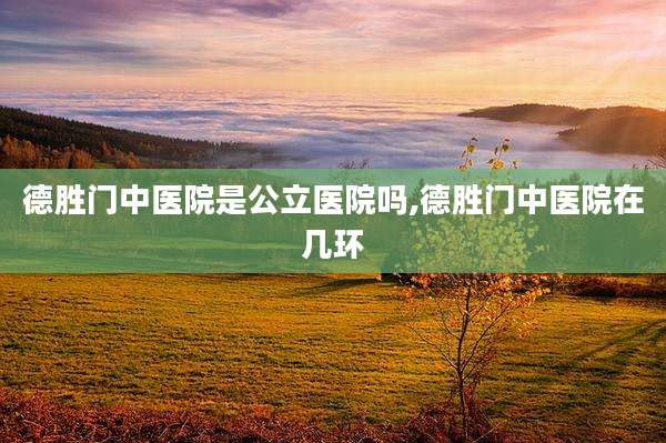 德胜门中医院是公立医院吗,德胜门中医院在几环