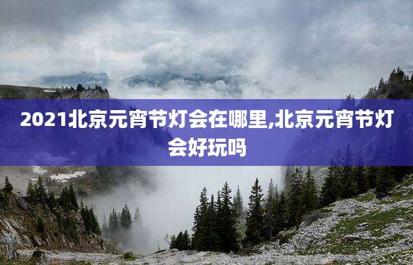 2021北京元宵节灯会在哪里,北京元宵节灯会好玩吗