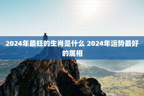 2024年最旺的生肖是什么 2024年运势最好的属相