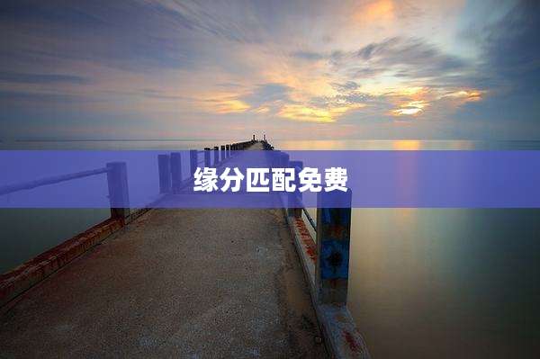 缘分匹配免费