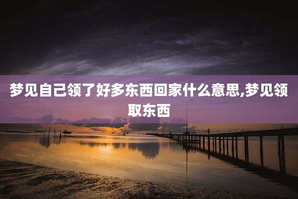 梦见自己领了好多东西回家什么意思,梦见领取东西