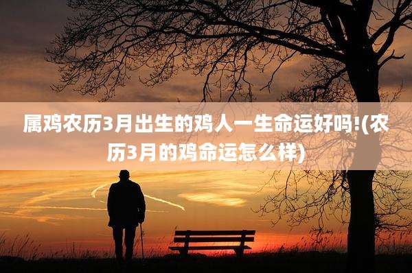 属鸡农历3月出生的鸡人一生命运好吗!(农历3月的鸡命运怎么样)
