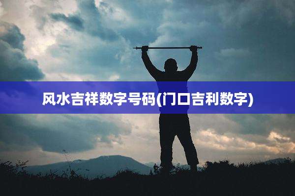 风水吉祥数字号码(门口吉利数字)