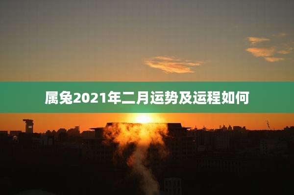 属兔2021年二月运势及运程如何