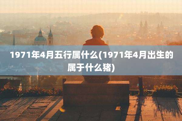 1971年4月五行属什么(1971年4月出生的属于什么猪)
