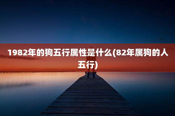 1982年的狗五行属性是什么(82年属狗的人五行)
