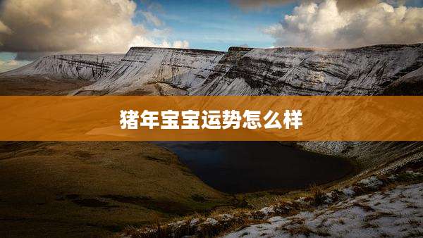 猪年宝宝运势怎么样