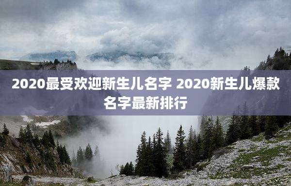 2020最受欢迎新生儿名字 2020新生儿爆款名字最新排行