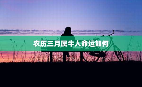农历三月属牛人命运如何