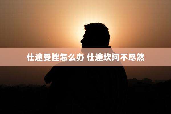 仕途受挫怎么办 仕途坎坷不尽然