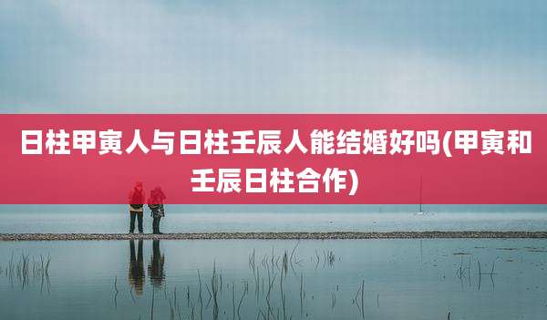 日柱甲寅人与日柱壬辰人能结婚好吗(甲寅和壬辰日柱合作)
