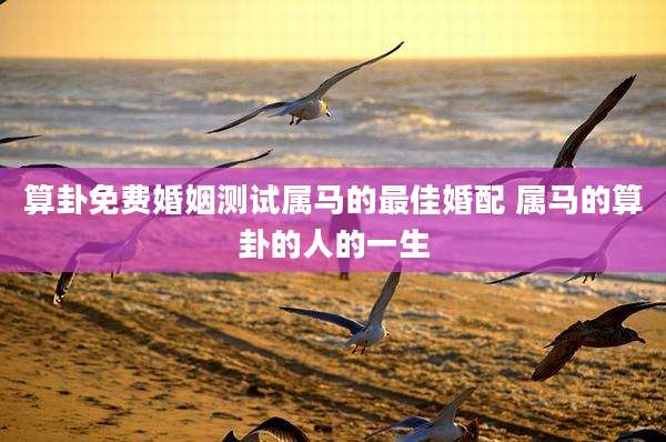 算卦免费婚姻测试属马的最佳婚配 属马的算卦的人的一生